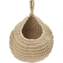 Sac rangement suspendu en coton Ø27xH30cm