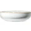 Saladier bas en faïence bleu bord foncé Ø23xH7cm