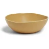 Saladier en faïence jaune Ø25xH8cm