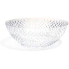 Saladier en plastique transparent effet martelé