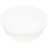 Saladier en verre avec couvercle blanc 1,8 L