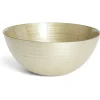 Saladier en verre doré Ø30xH10cm