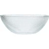 Saladier en verre effet relief Ø26cm