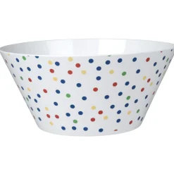Saladier mélaminé décor pois multicolore