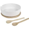 Saladier plastique et couverts