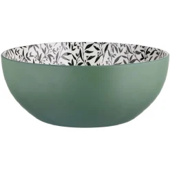 Saladier porcelaine porcelaine intérieur motif feuillage Ø23xH8,8cm