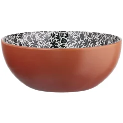 Saladier porcelaine porcelaine intérieur motif feuillage Ø23xH8,8cm