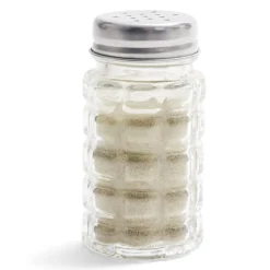 Salière et poivrière de table en verre et inox 50ml