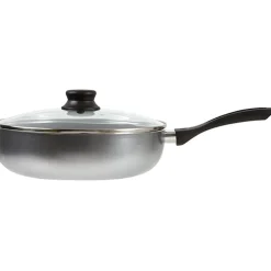 Sauteuse avec couvercle grise