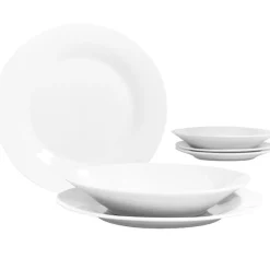 Service vaisselle porcelaine blanche