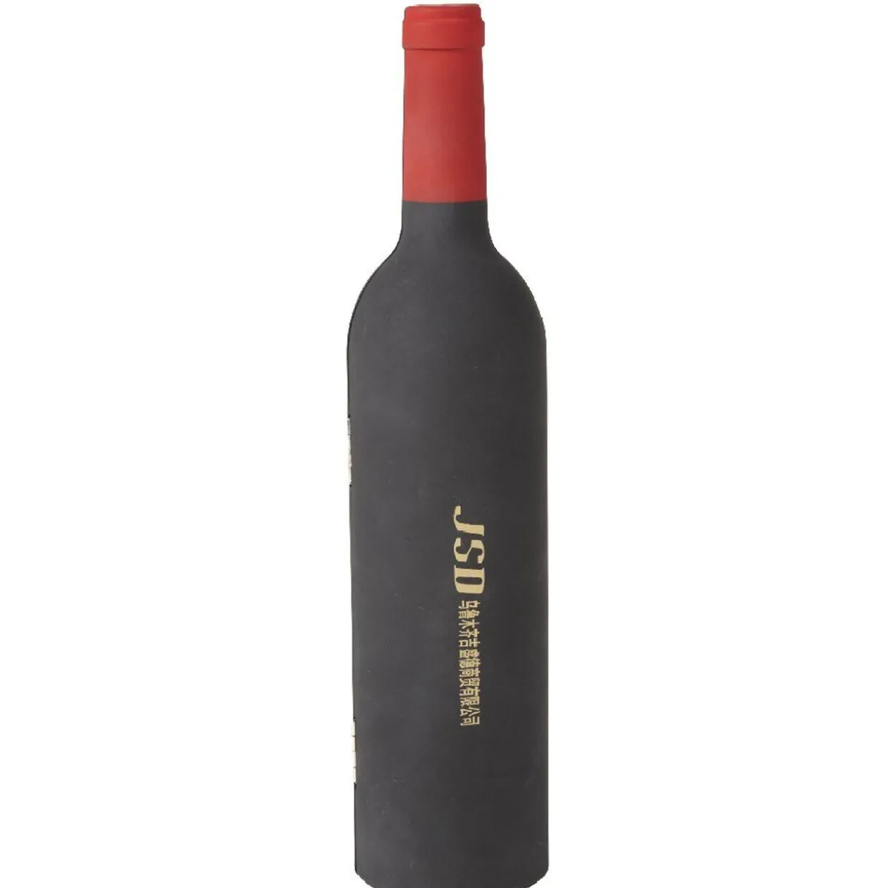 Set accessoires vin en forme de bouteille