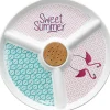 Set apéritif porcelaine design flamant rose