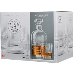 Set carafe et 6 verres à rhum Bormioli Rocco