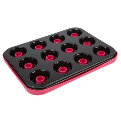 Set moule à muffins avec fond amovible et plateau