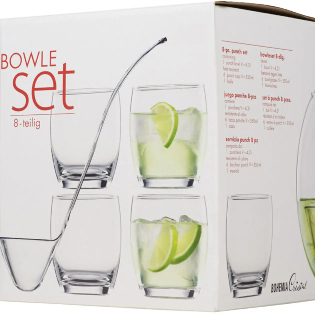 Set punch cocktail