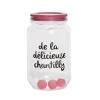 Shaker à chantilly manuel tranparent rose