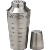 Shaker cocktail recettes acier gris