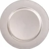 Sous assiette argentée