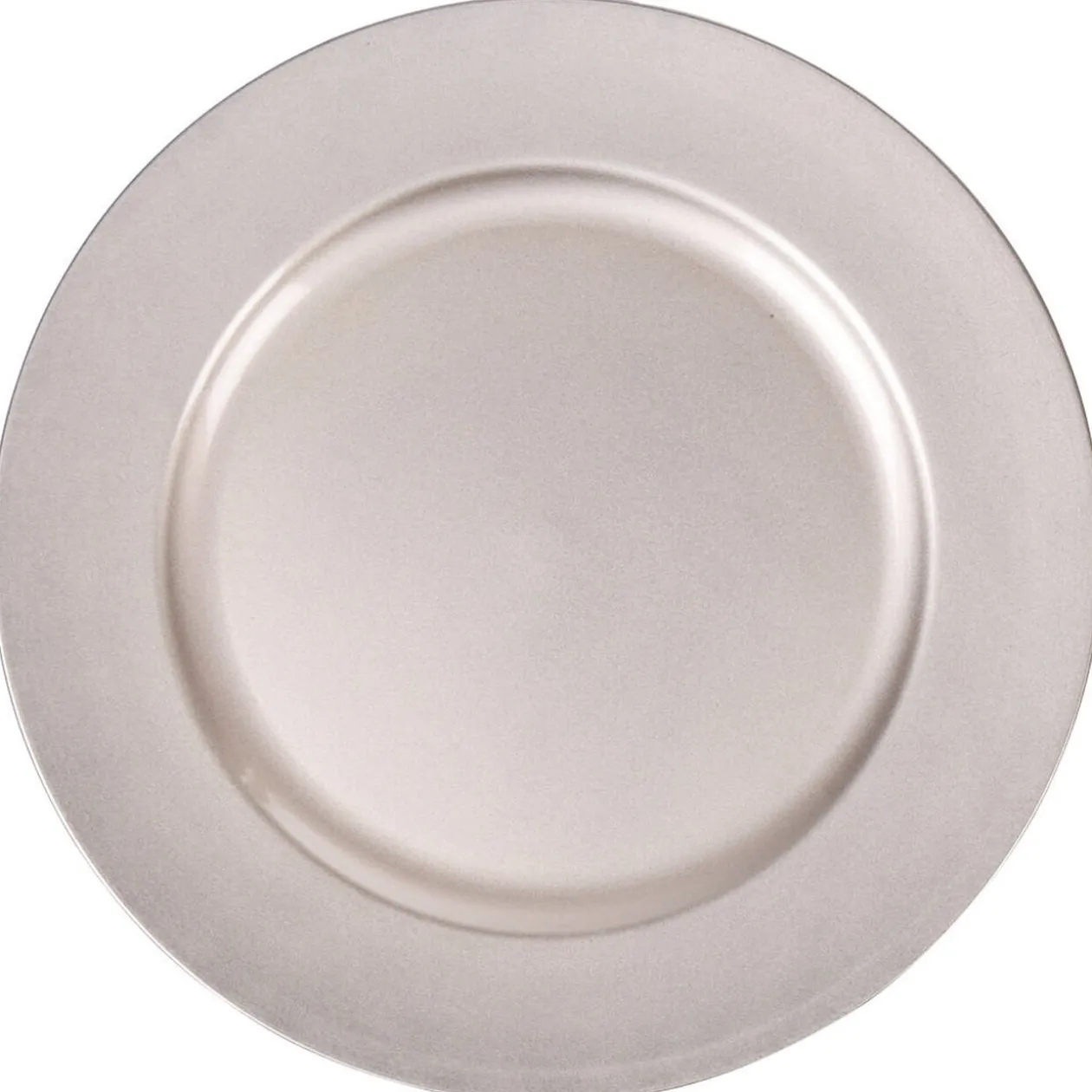 Sous assiette argentée