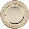 Sous assiette plastique doré effet diamant
