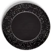 Sous assiette ronde noir et doré Ø33cm