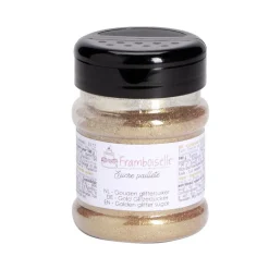 Sucre pailleté doré Framboiselle 160gr