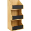 Étagère 3 niveaux bambou naturel 40x18xH13cm
