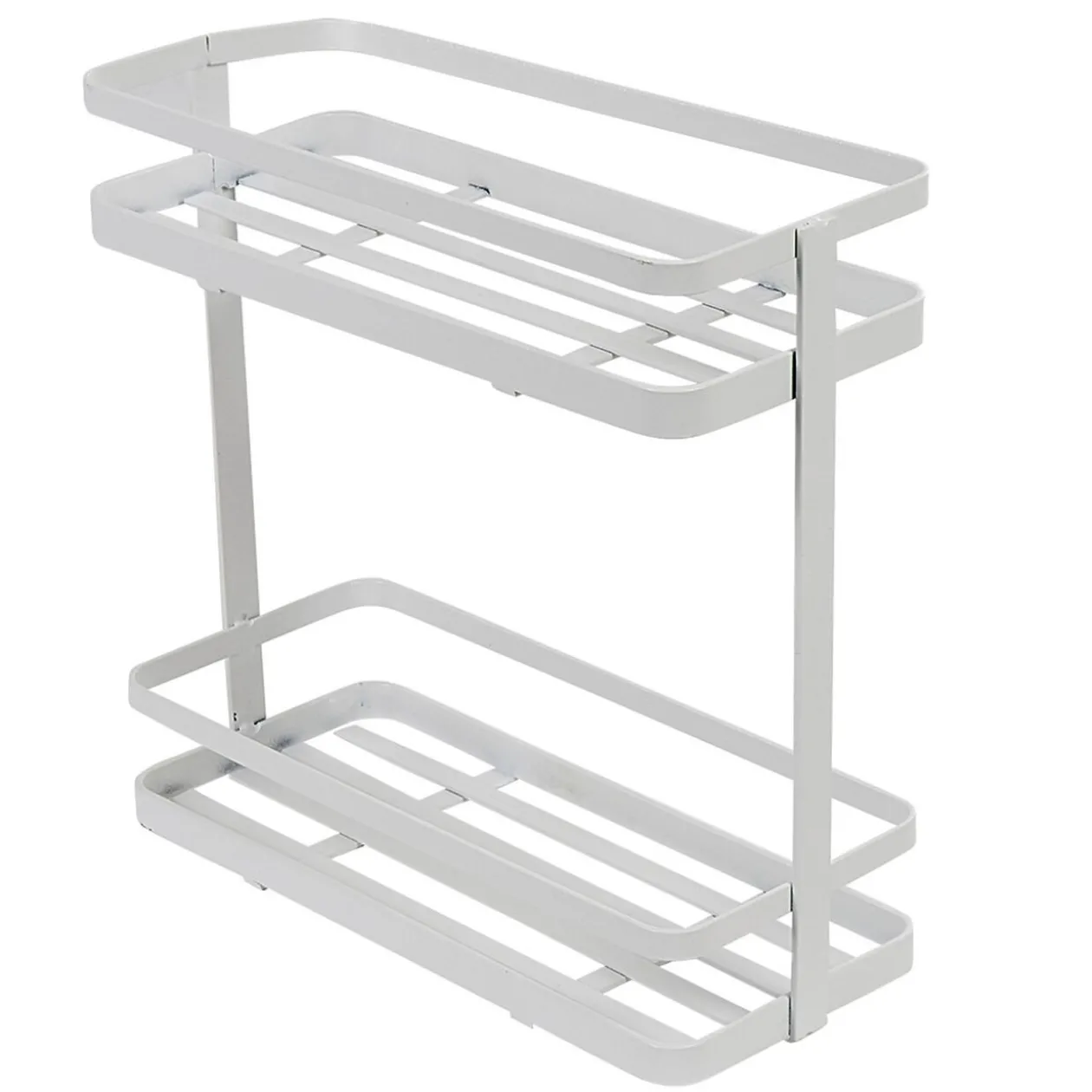 Étagère de cuisine design filaire métal blanc à poser