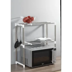 Étagère télescopique spéciale micro ondes 2 niveaux