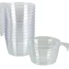 Tasse à café plastique transparent x12