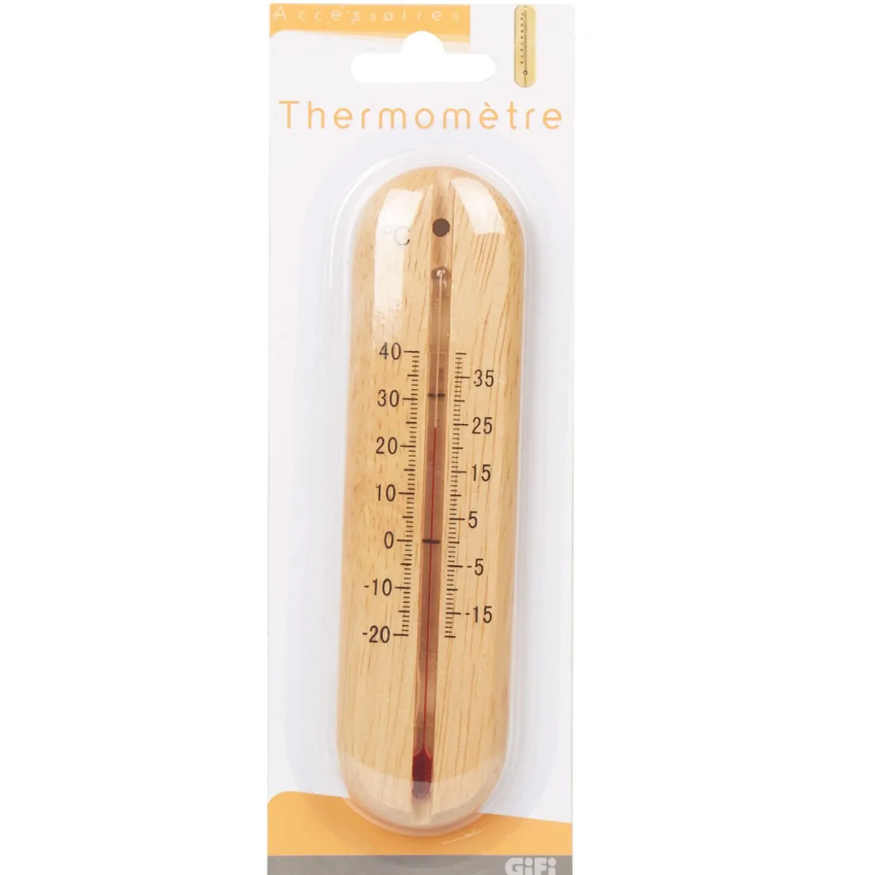 Thermomètre en bois