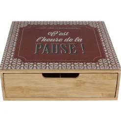 Tiroir toutes dosettes design "pause"
