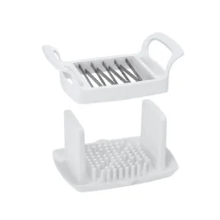 Tranche légume fruit fromage Metaltex 6 lames avec réservoir