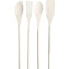 Ustensiles de cuisine bois x4