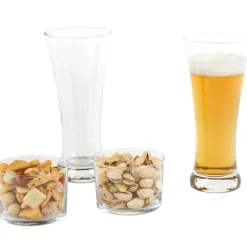 Verre à bière x2 et coupelle x2