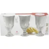 Verre à eau à pied Elba x3