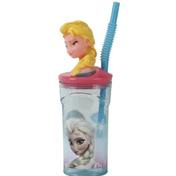 Verre à paille figurine La Reine des Neiges Elsa