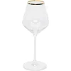 Verre à pied avec liseré doré 38 cl x4