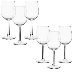 Verre à pied transparent 29,5cl x6
