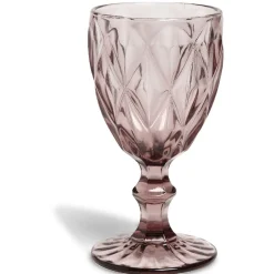 Verre à vin violet relief