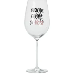 Verre à vin XL imprimé Amour Gloire et Rosé