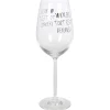 Verre à vin XL sur pied inscription Vendredi tout est permis ! 75 cl