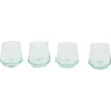 Verre bas bleu Ø8,6xH8,3cm 29cl x4