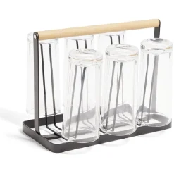 Verre 22cl transparent x6 avec support