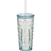 Verre Coca-Cola verre transparent avec couvercle et paille