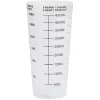 Verre doseur en plastique blanc