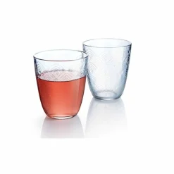 Verre Luminarc motif embossé écaille transparent x6