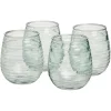 Verre plastique transparent Ø9xH11cm x4