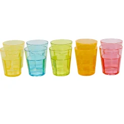 Verre shooter coloré x10