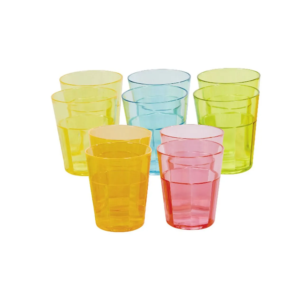 Verre shooter coloré x10